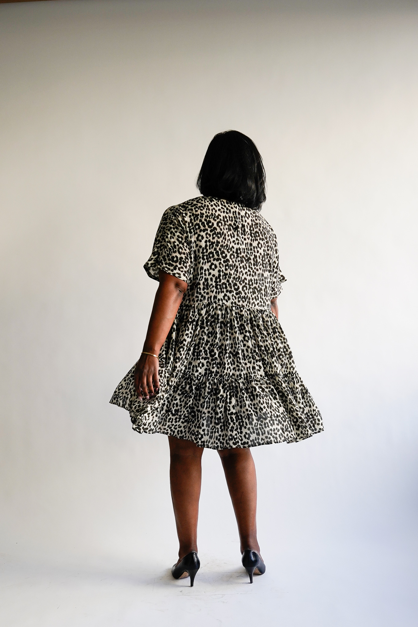 Pantera 100 % silk ruffle dress - Image 3
