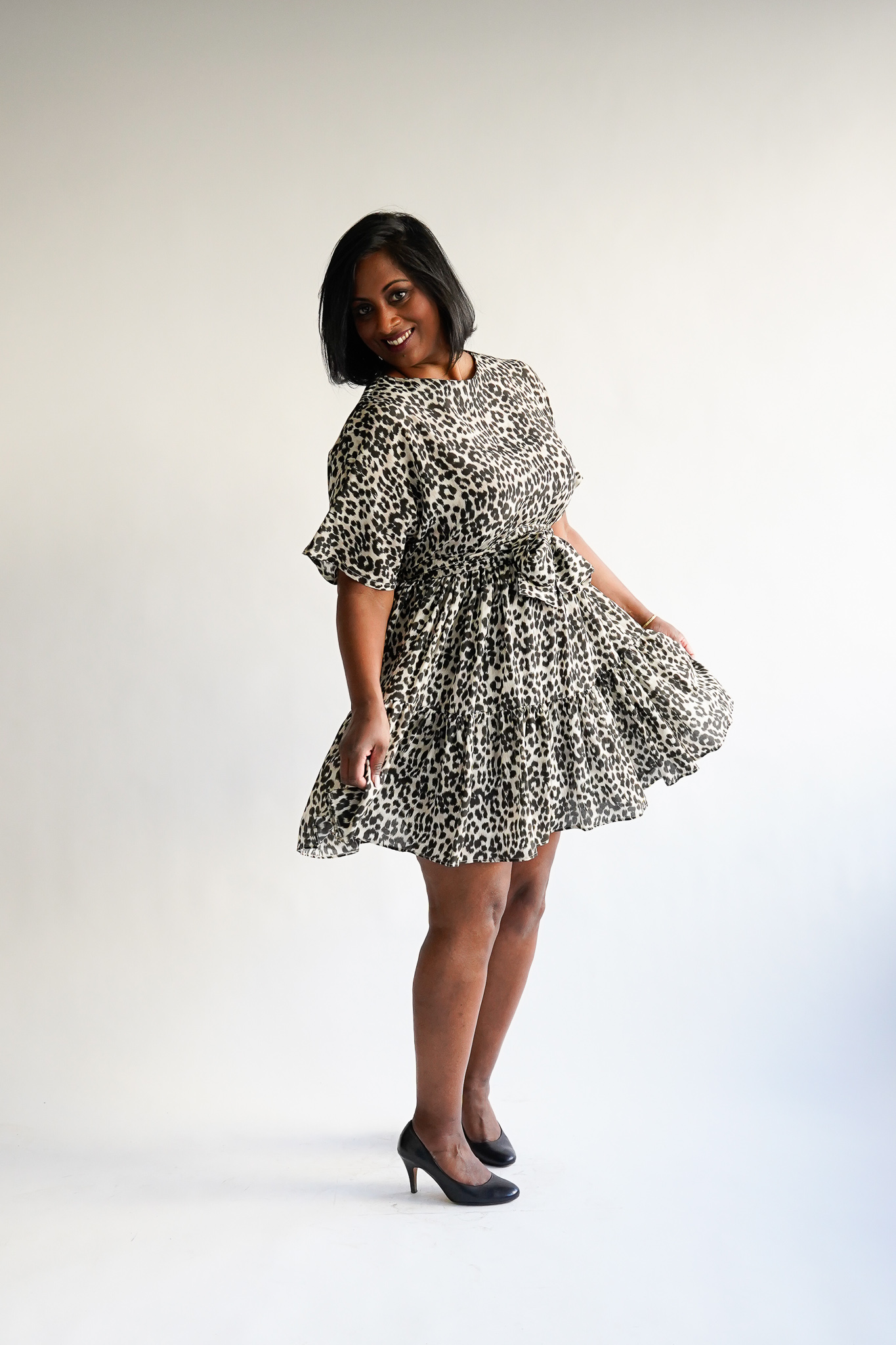 Pantera 100 % silk ruffle dress - Image 7