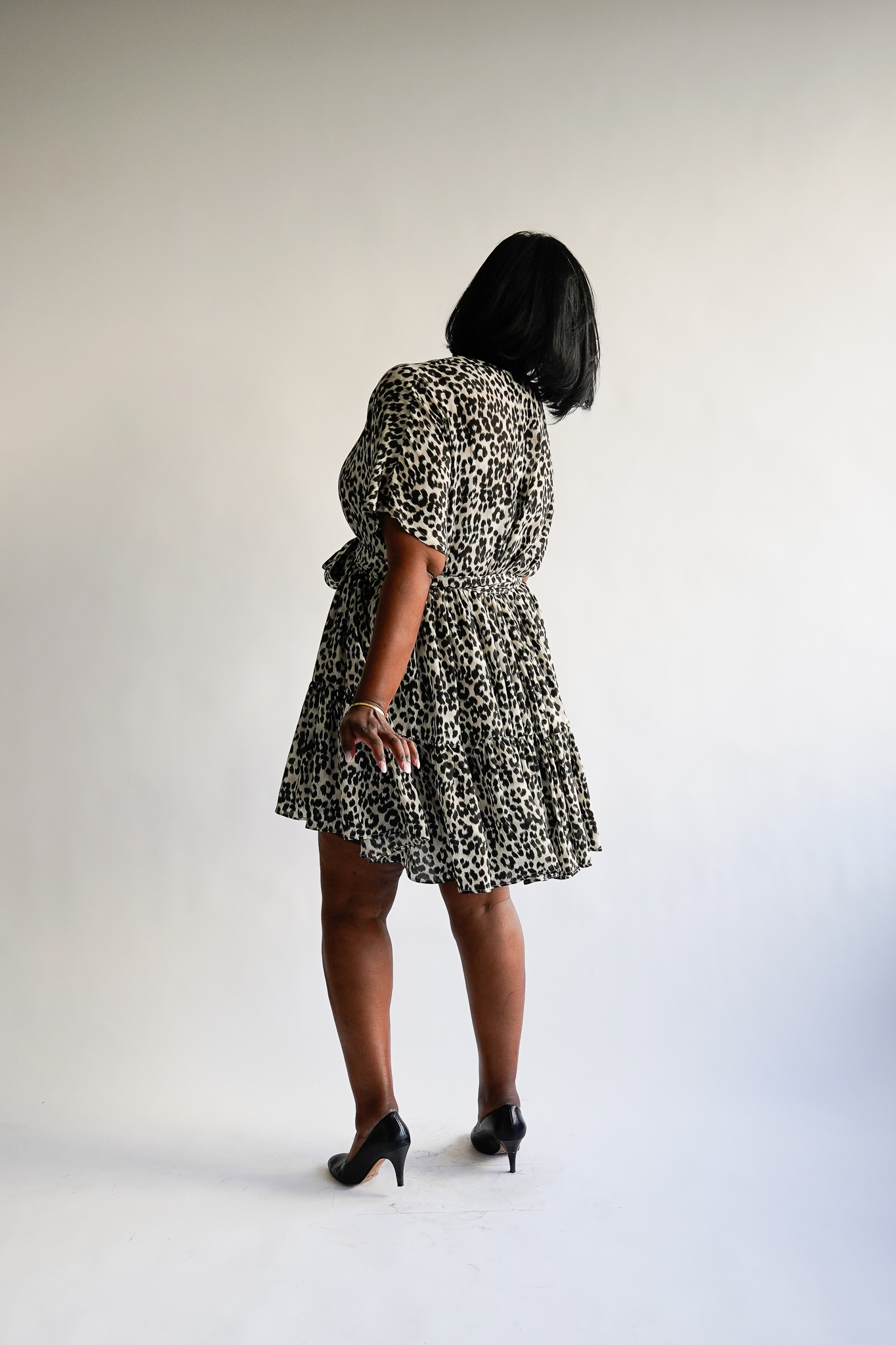 Pantera 100 % silk ruffle dress - Image 8