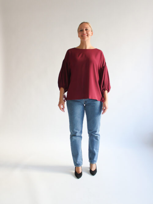 Borgogna puff sleeve shirt