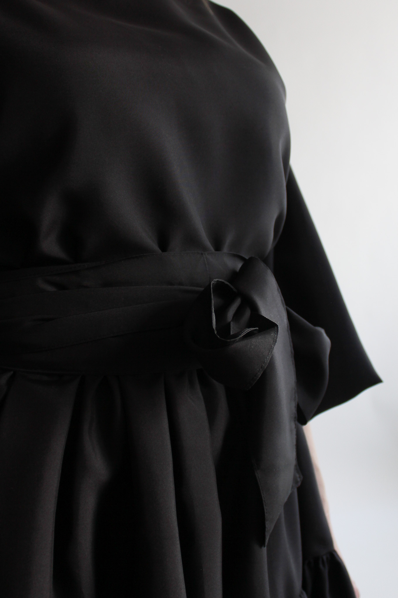 Nero silk puff sleeve double ruffle dress - Image 9