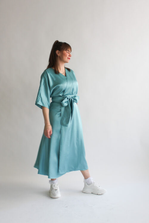 Celeste midi wrap dress