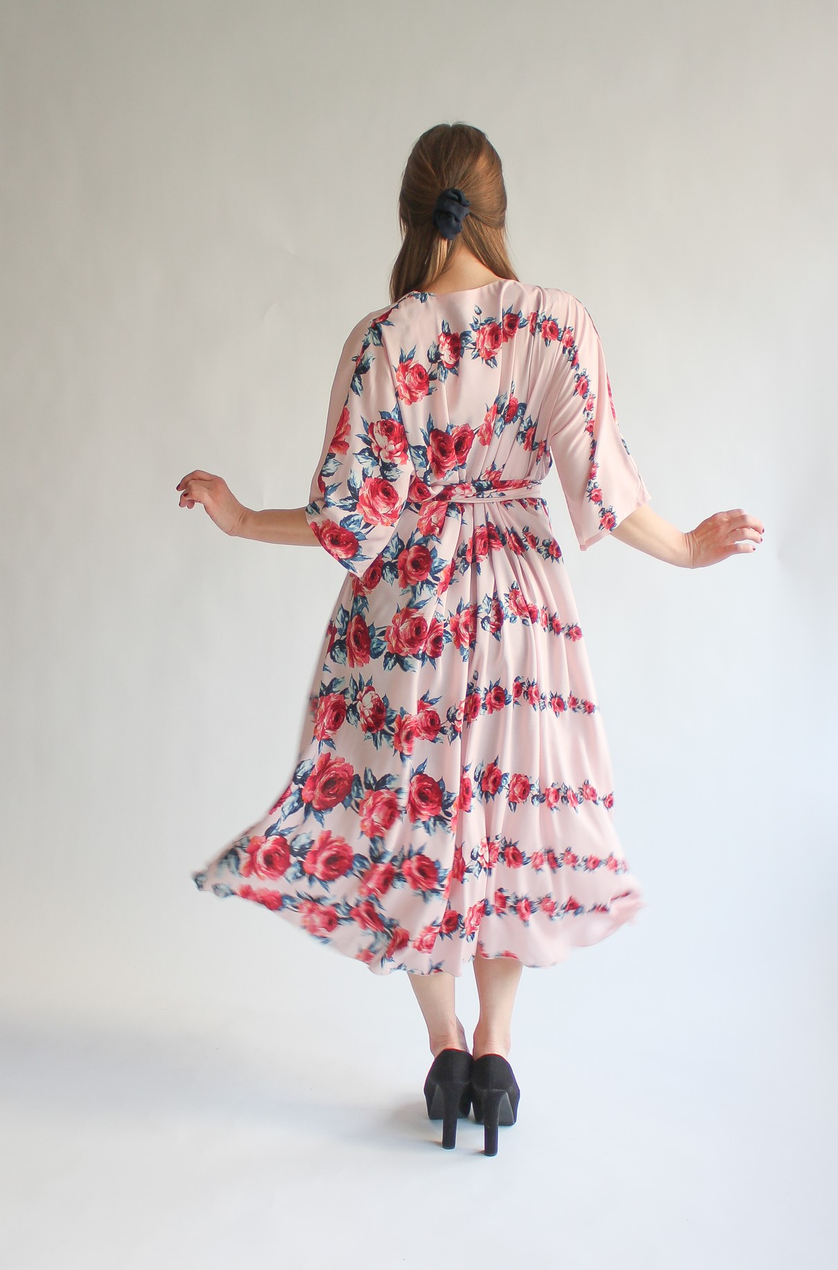Rosa viscose midi wrap dress - Image 2