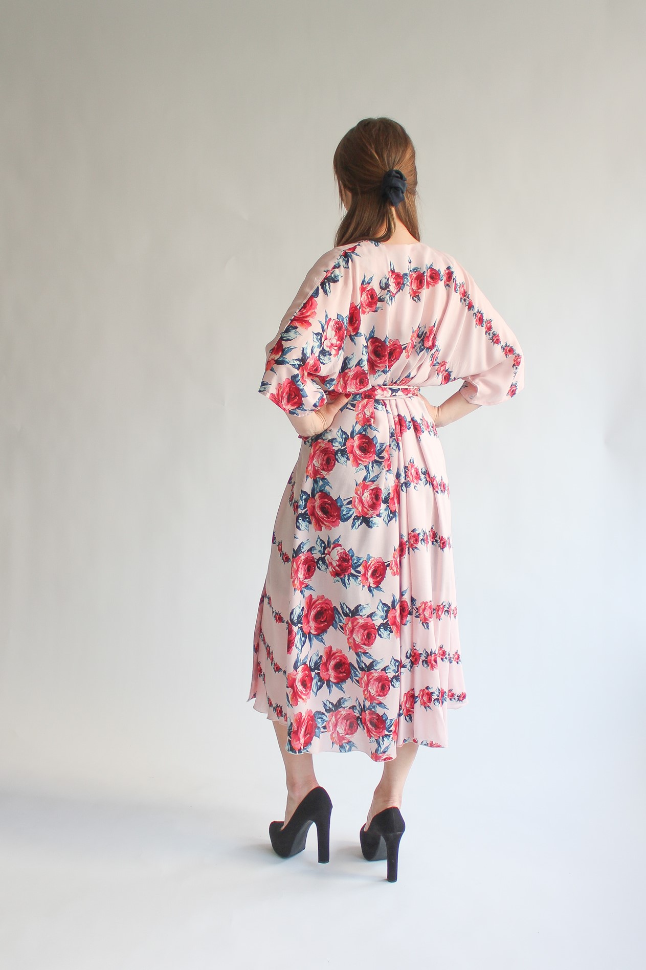 Rosa viscose midi wrap dress - Image 3