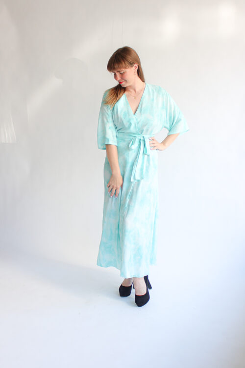 Nuvole maxi wrap dress
