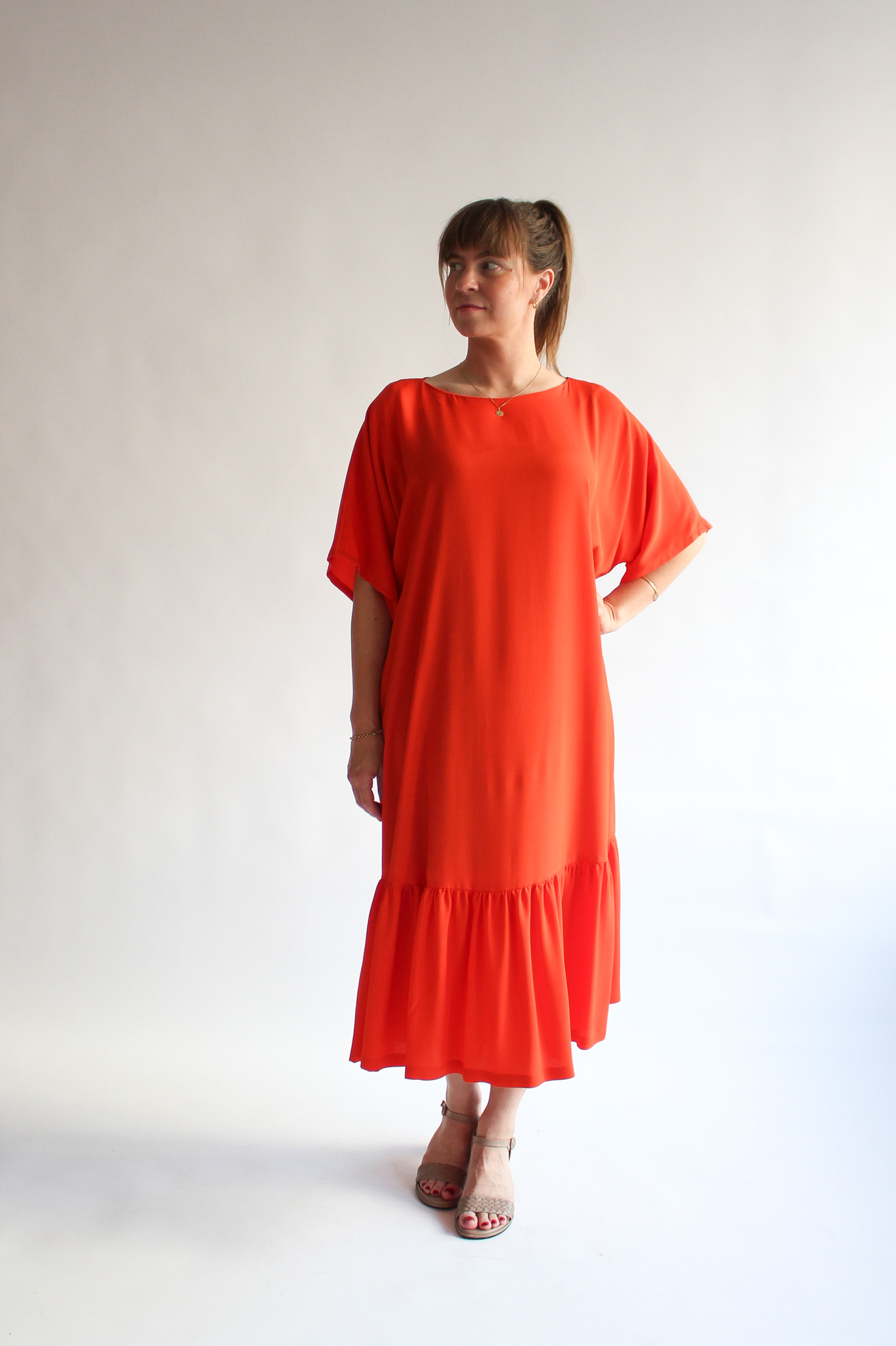 Arancia long t-shirt ruffle dress - Image 2