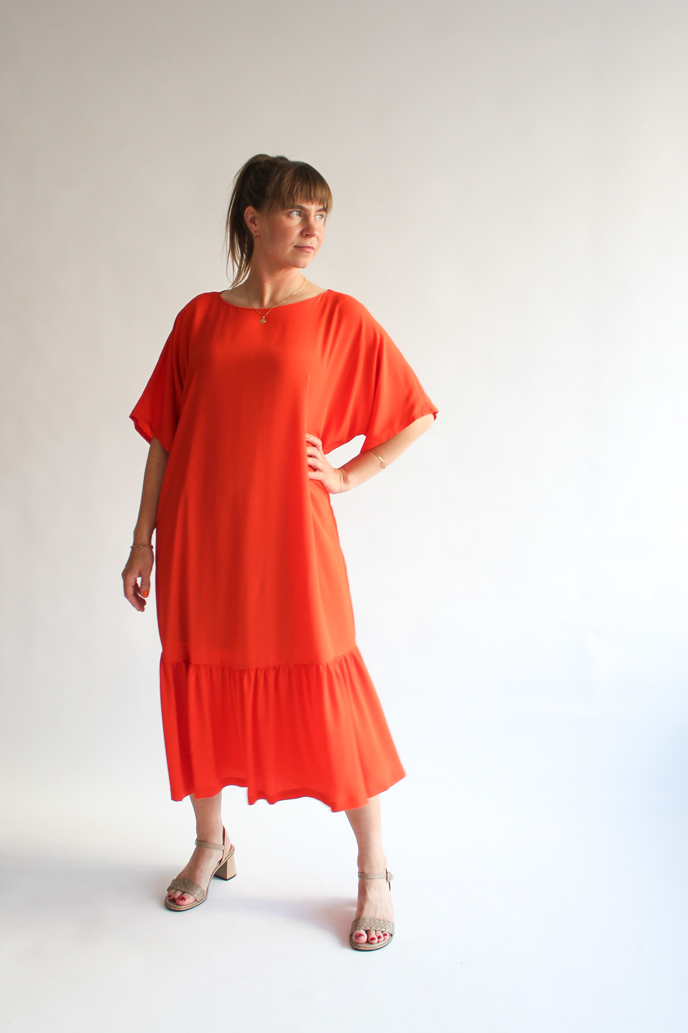 Arancia long t-shirt ruffle dress - Image 3