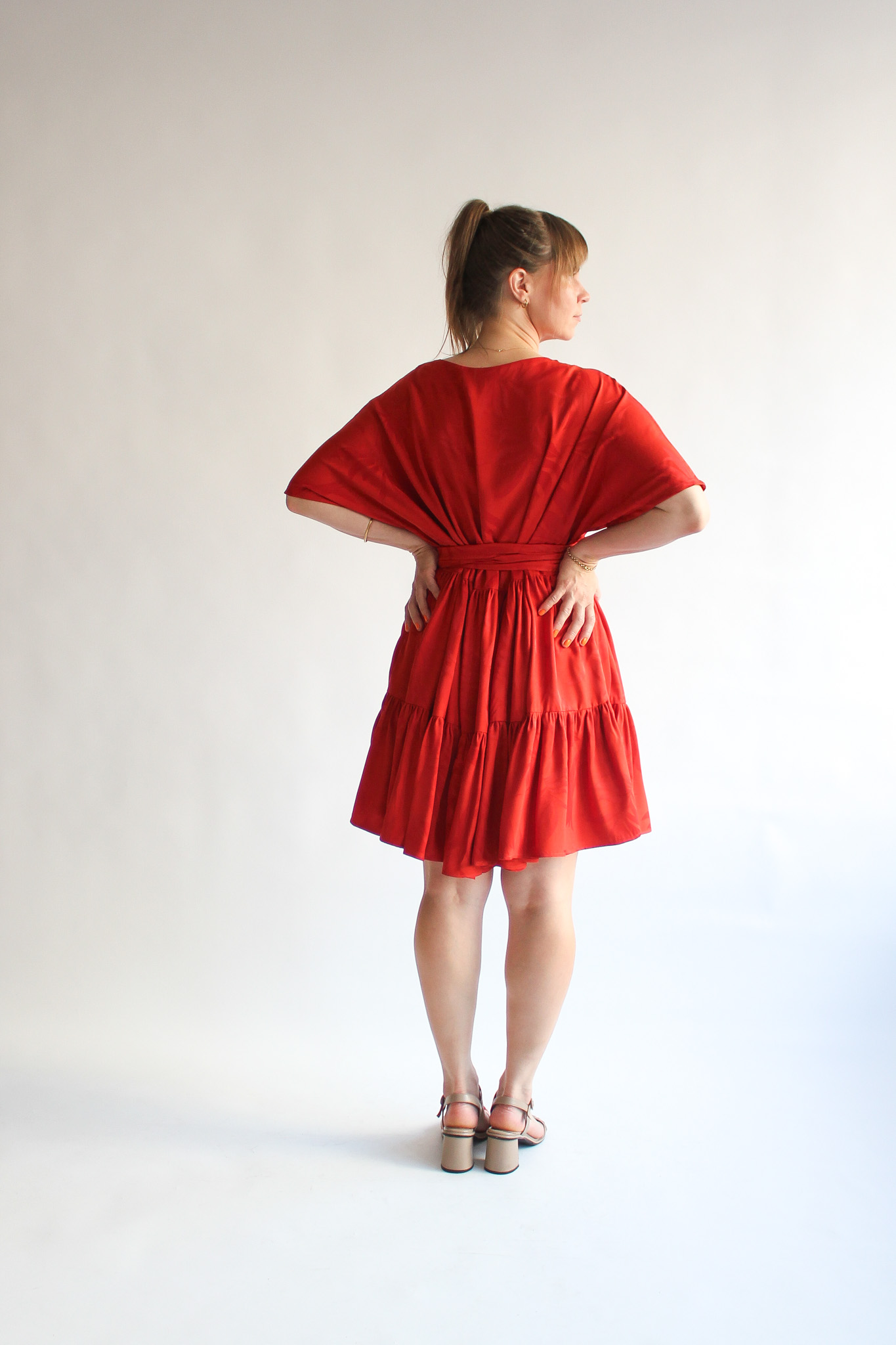 Ruggine viscose double ruffle dress - Image 4