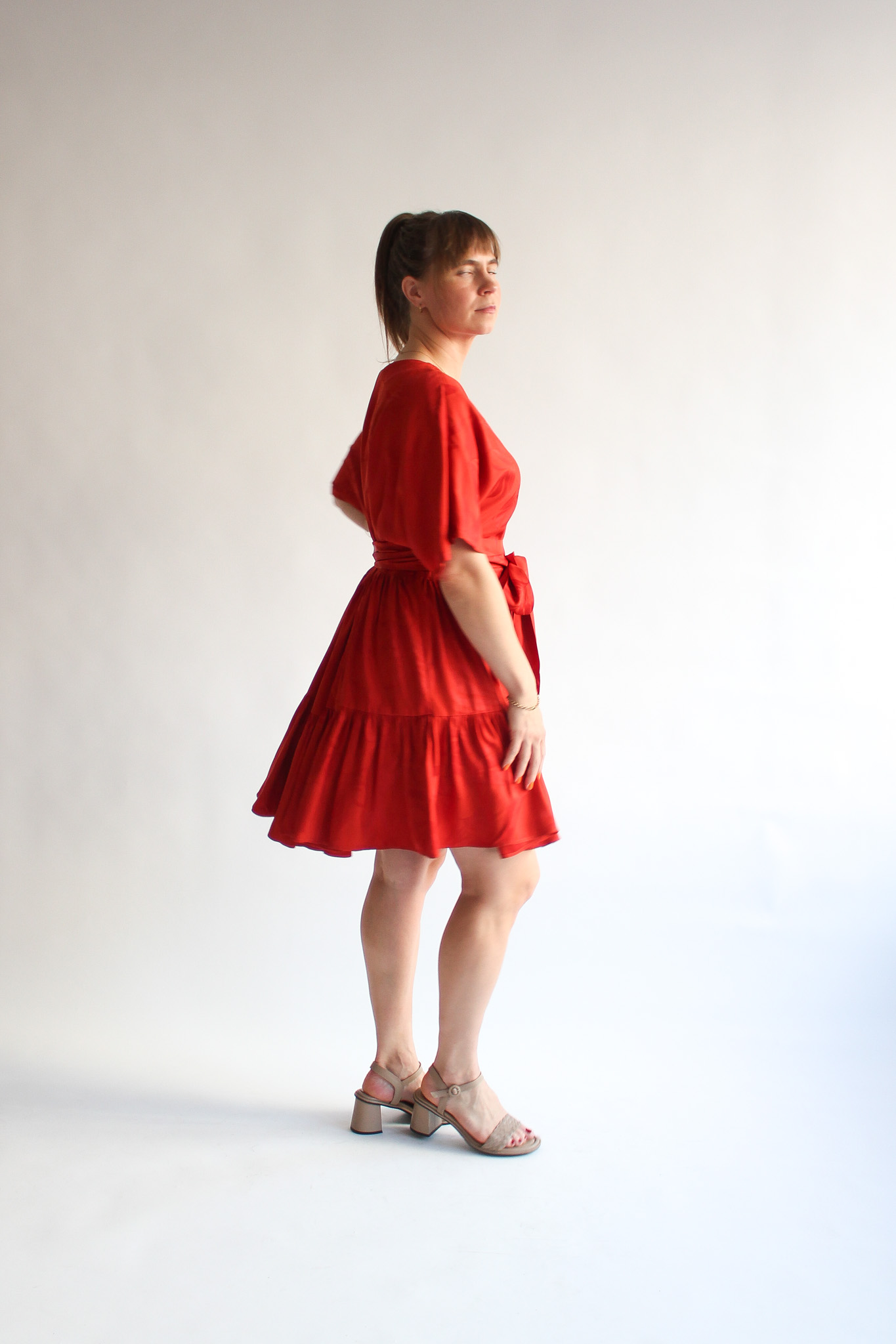 Ruggine viscose double ruffle dress - Image 5
