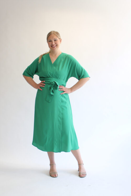 Abete midi wrap dress