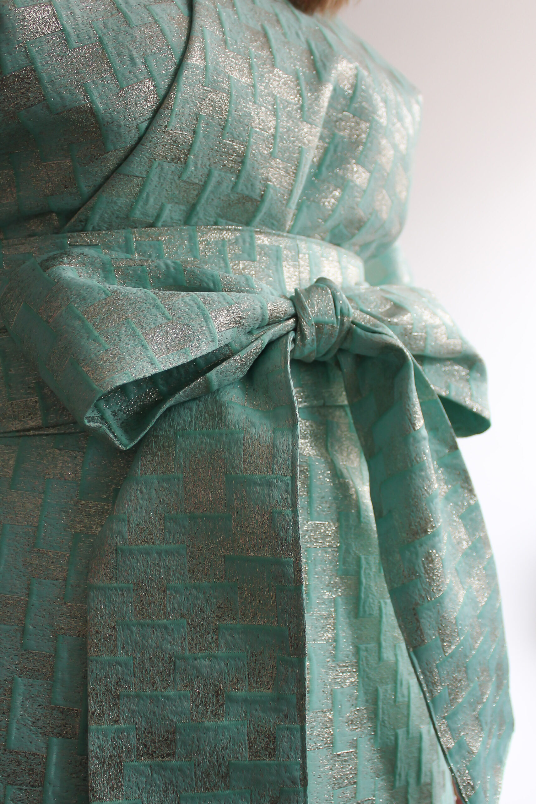 Azzurra lucida maxi wrap dress - Image 8