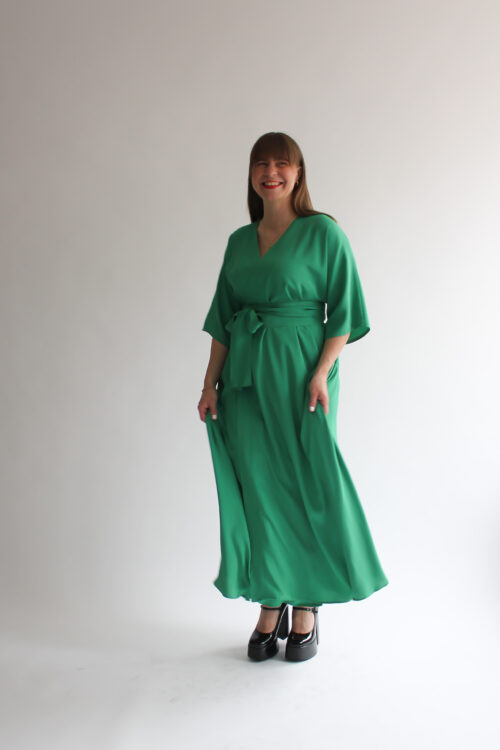 Abete maxi wrap dress