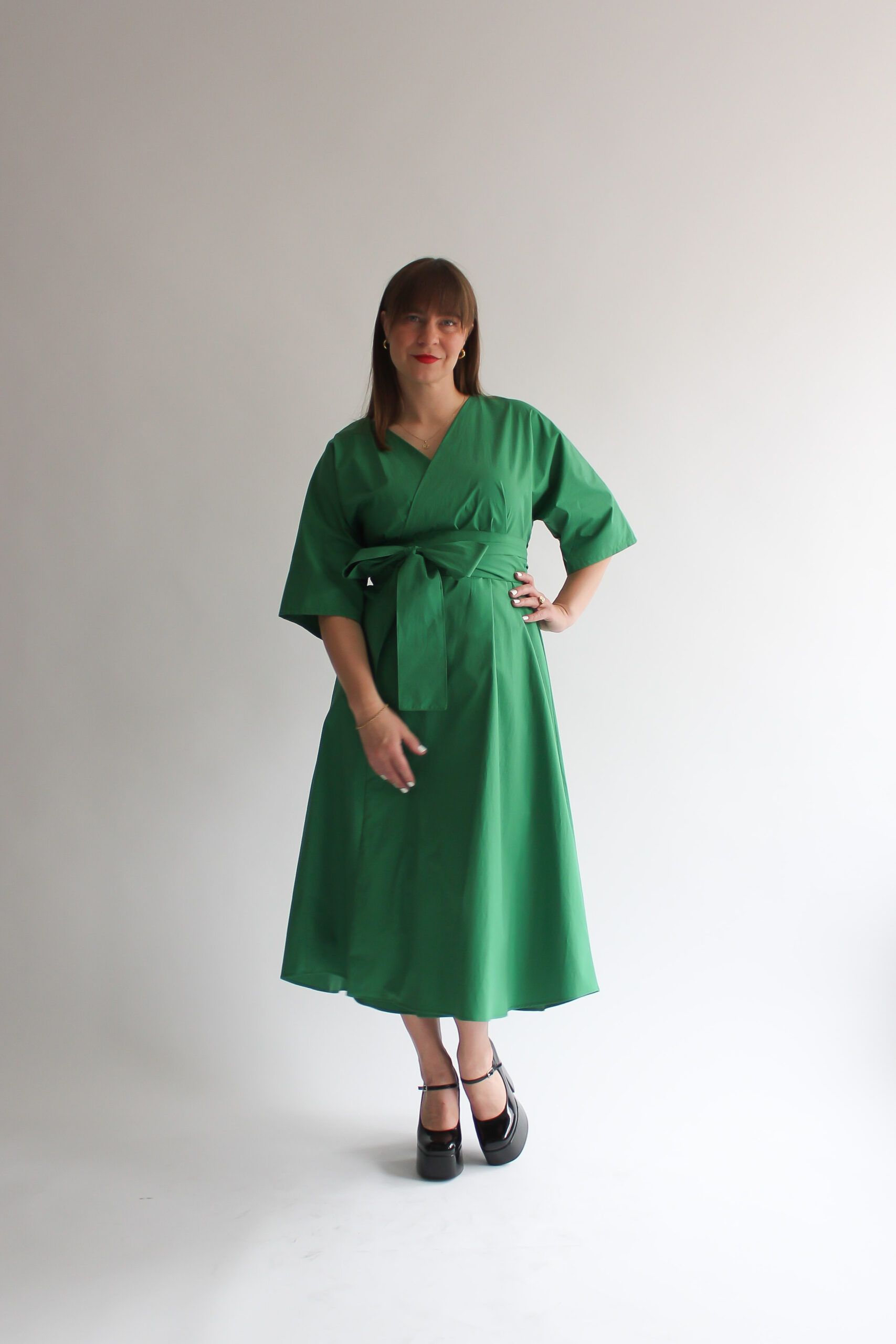 Giardino cotton wrap dress