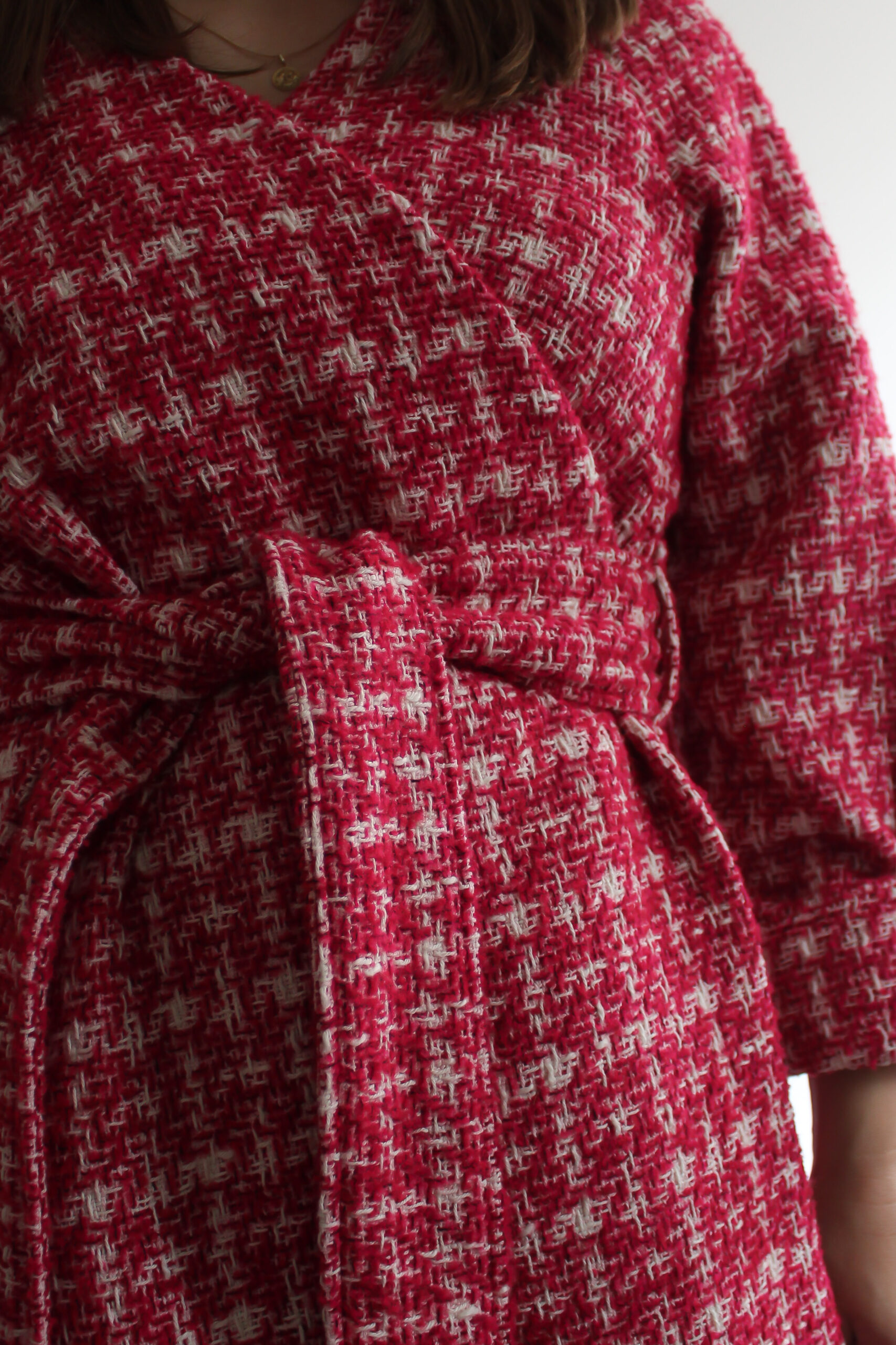 A scacchi pink wool coat - Image 10