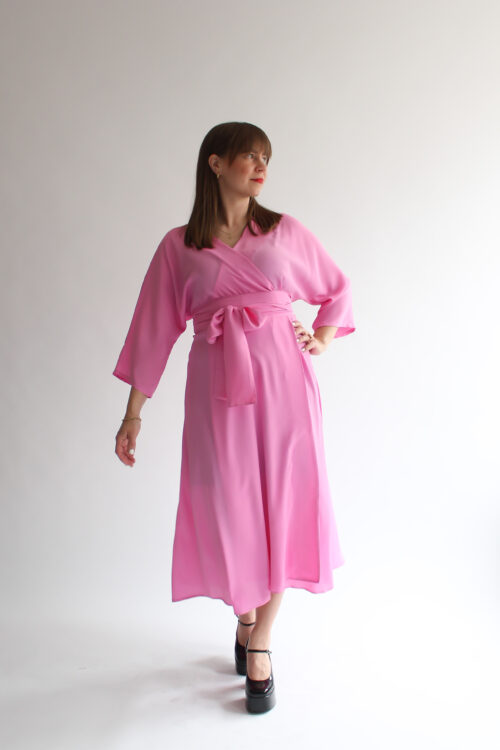 Rosa midi wrap dress