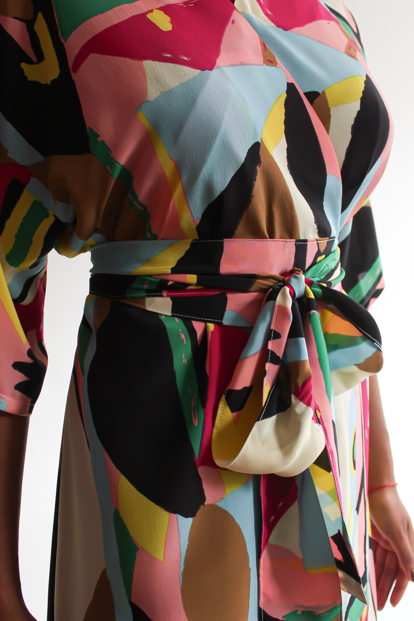 Arte 100 % silk maxi wrap dress - Image 9