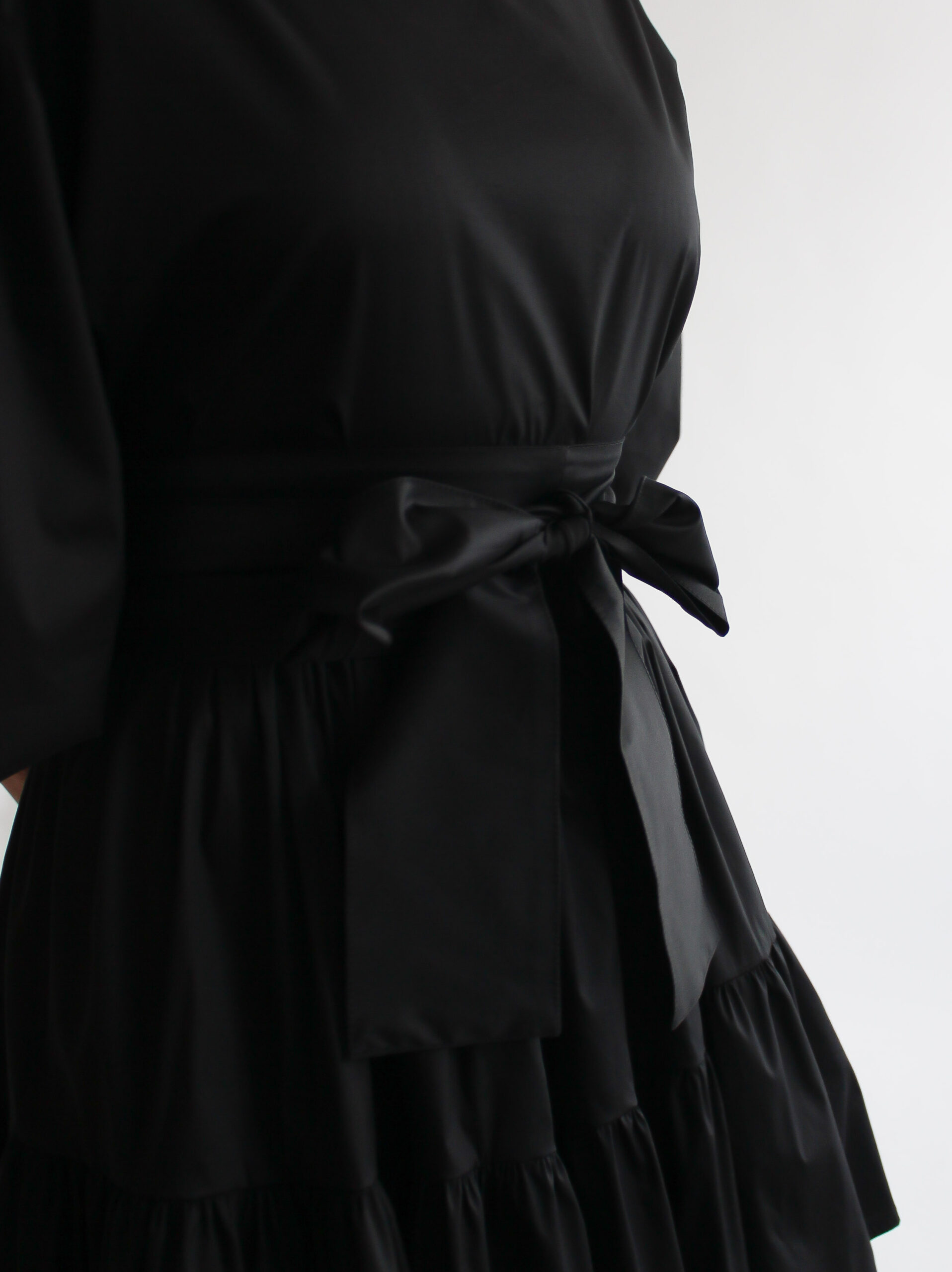 Nero cotton puff sleeve double ruffle dress - Image 8